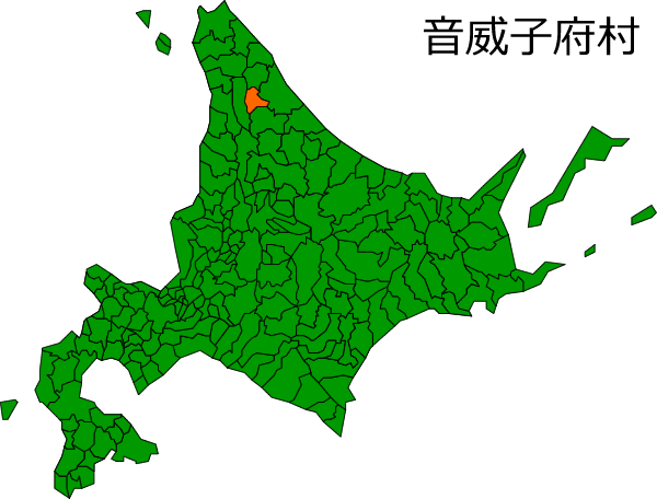 北海道音威子府村の場所を示す画像