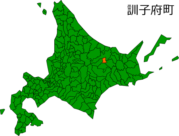 北海道訓子府町の場所を示す画像