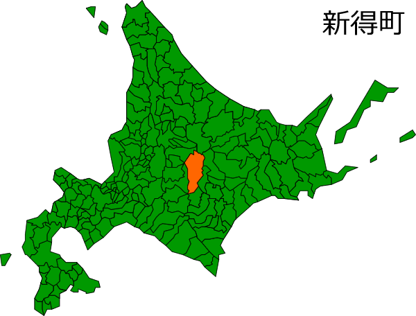 北海道新得町の場所を示す画像