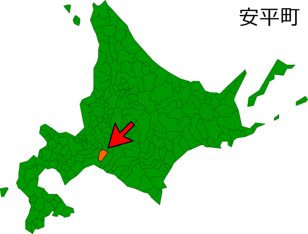 北海道安平町の場所を示す画像