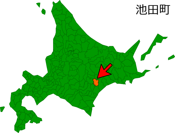 北海道池田町の場所を示す画像