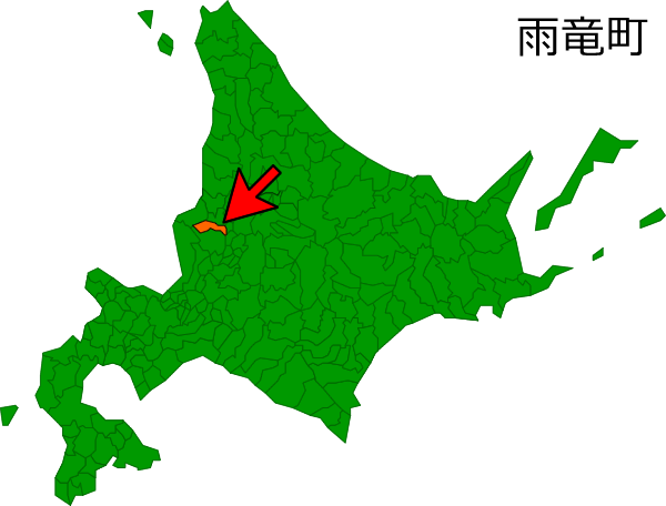 北海道雨竜町の場所を示す画像