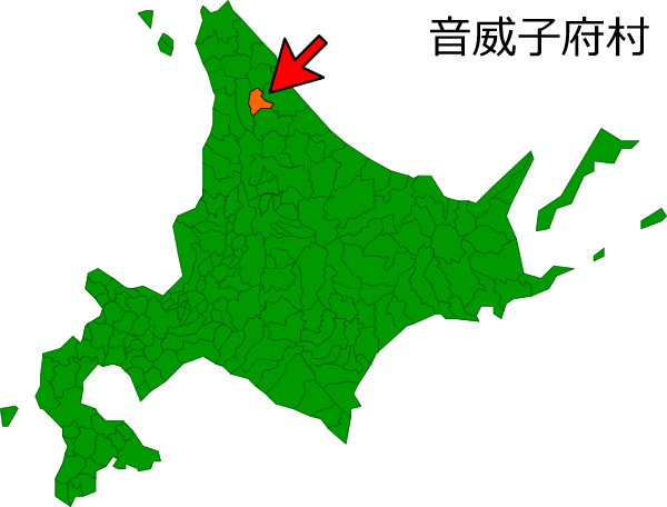 北海道音威子府村の場所を示す画像