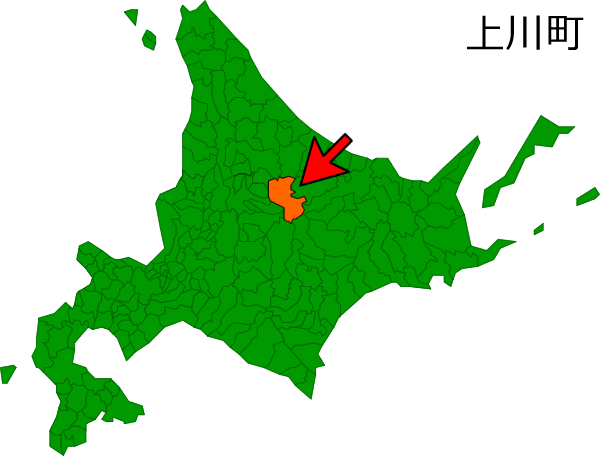 北海道上川町の場所を示す画像