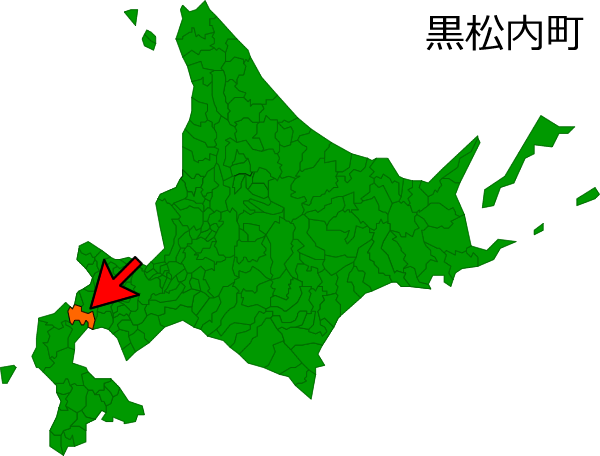 北海道黒松内町の場所を示す画像