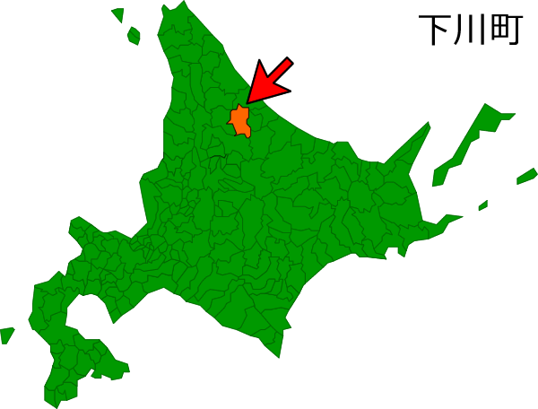 北海道下川町の場所を示す画像