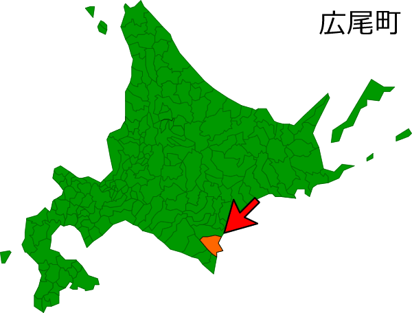 北海道広尾町の場所を示す画像