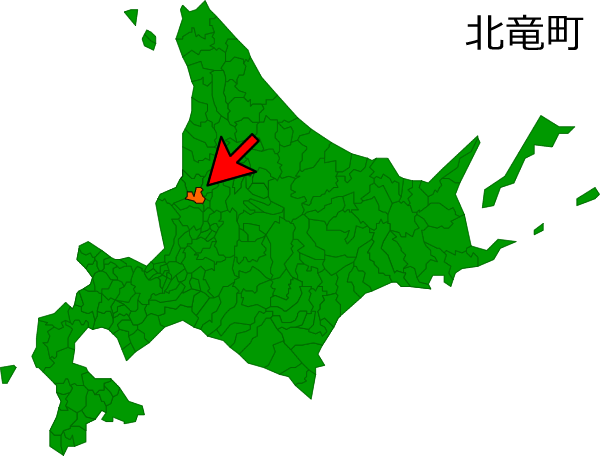 北海道北竜町の場所を示す画像