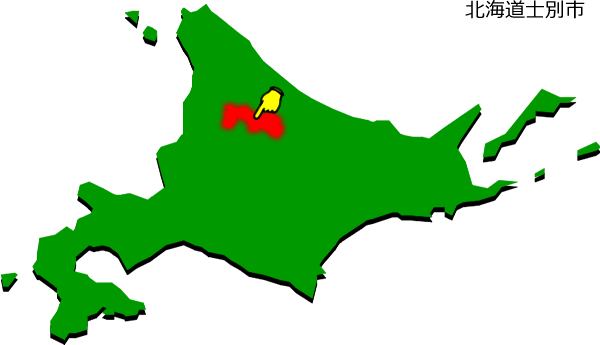 士別市の場所を示す画像1
