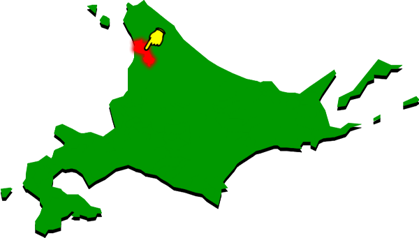 遠別町の場所を示す画像2