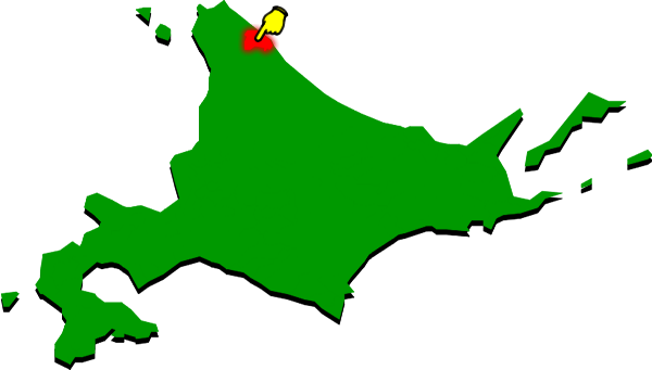 浜頓別町の場所を示す画像2