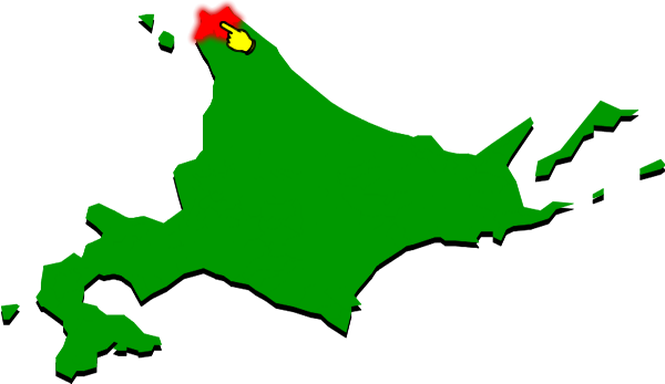 稚内市の場所を示す画像2