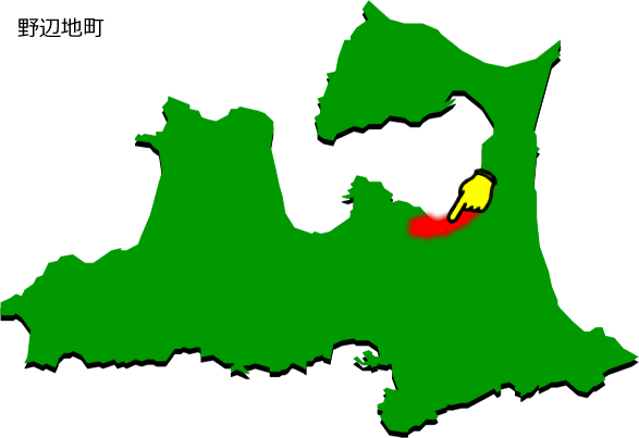 野辺地町の場所を示す画像1