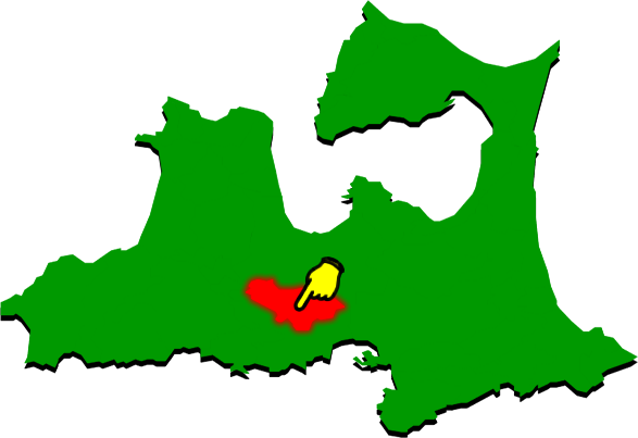 黒石市の場所を示す画像2