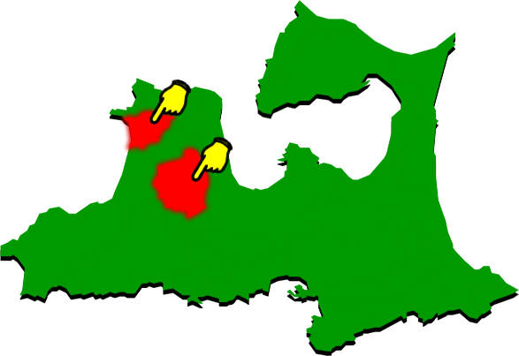 五所川原市の場所を示す画像2