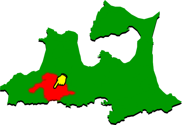 弘前市の場所を示す画像2