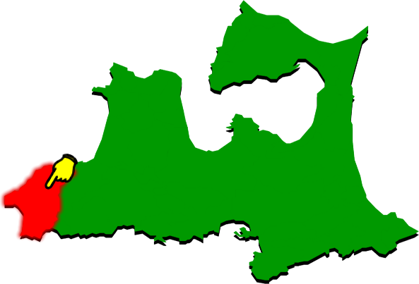 深浦町の場所を示す画像2