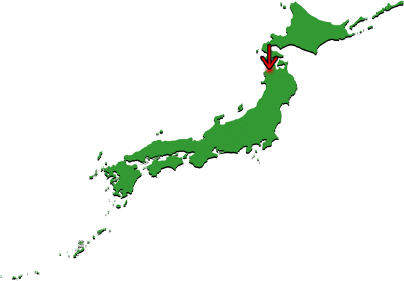 つがる市の場所を示す画像4