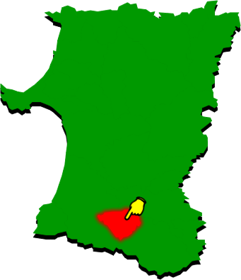 羽後町の場所を示す画像2