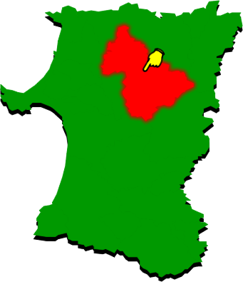 北秋田市の場所を示す画像2