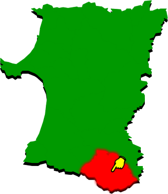 湯沢市の場所を示す画像2