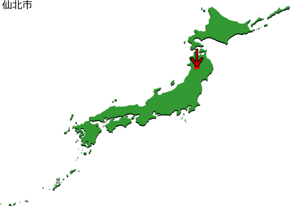 仙北市の場所を示す画像3