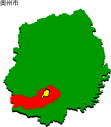 奥州市の場所を示す画像1