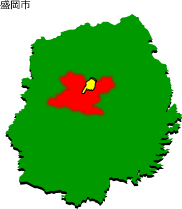 盛岡市の場所を示す画像1