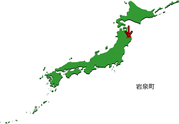 岩泉町の場所を示す画像3