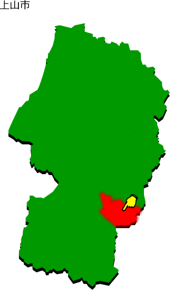 上山市の場所を示す画像1