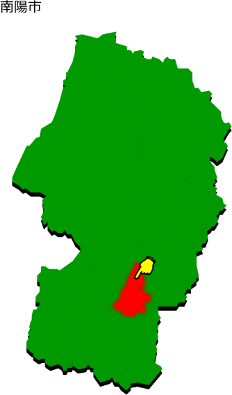 南陽市の場所を示す画像1