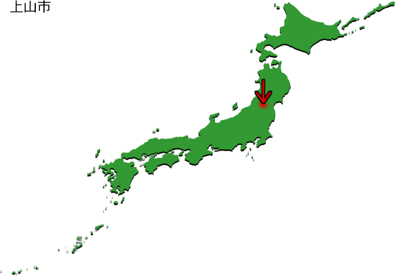 上山市の場所を示す画像3