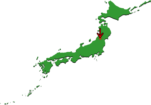 寒河江市の場所を示す画像4