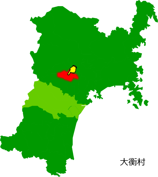 大衡村の場所を示す画像1