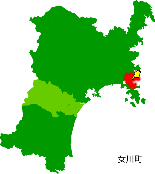 女川町の場所を示す画像1