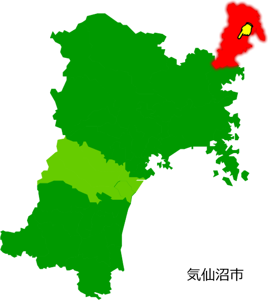 気仙沼市の場所を示す画像1
