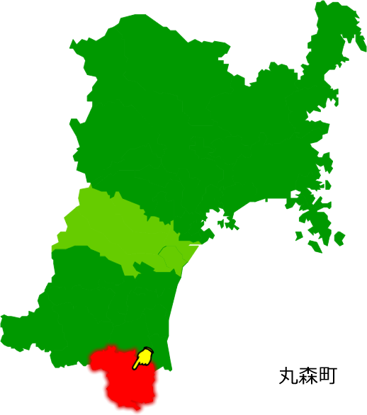 丸森町の場所を示す画像1