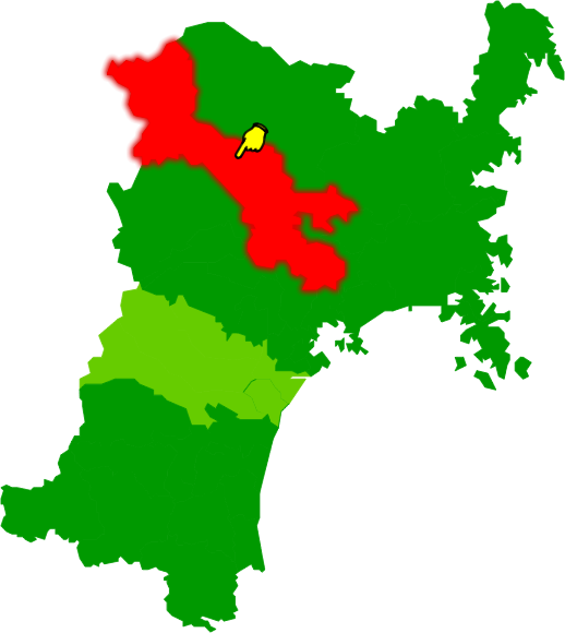 大崎市の場所を示す画像2