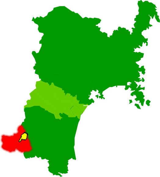 七ヶ宿町の場所を示す画像2