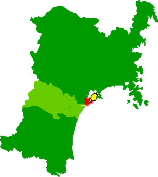 七ヶ浜町の場所を示す画像2