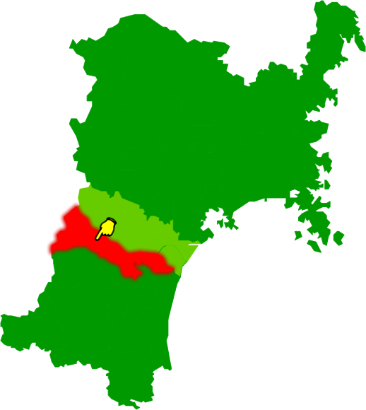 仙台市太白区の場所を示す画像2