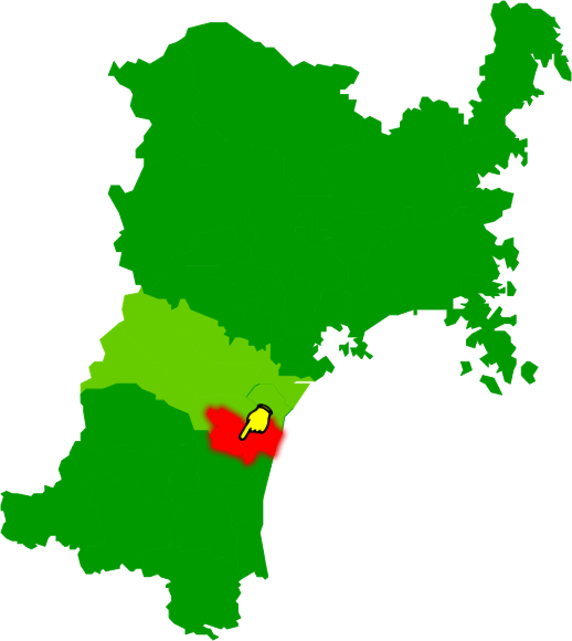 名取市の場所を示す画像2