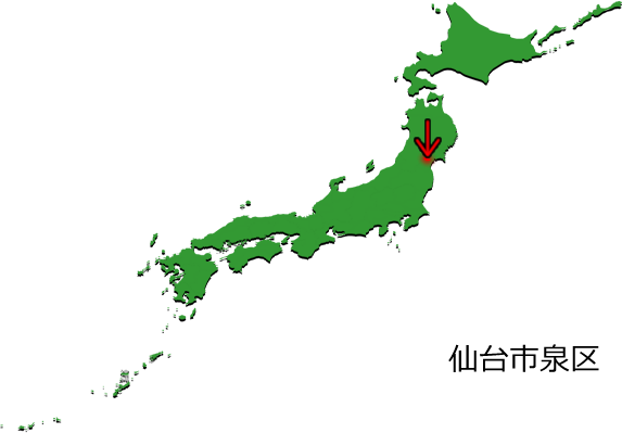 仙台市泉区の場所を示す画像3