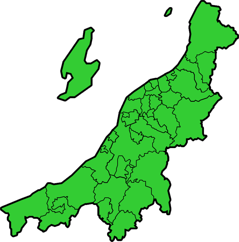 新潟県のカラーバリエーション地図画像1
