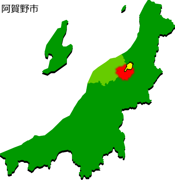 阿賀野市の場所を示す画像1