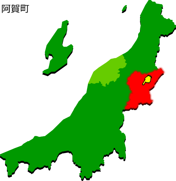 阿賀町の場所を示す画像1