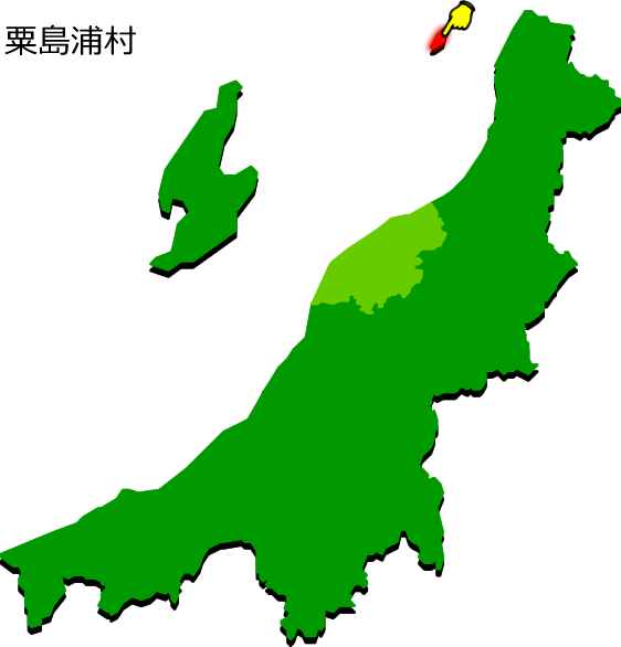 粟島浦村の場所を示す画像1