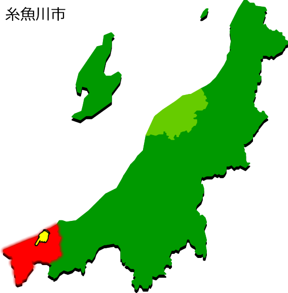 糸魚川市の場所を示す画像1