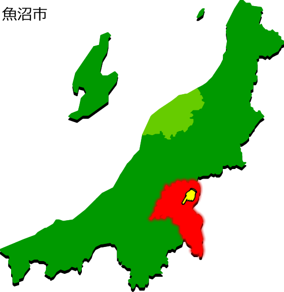 魚沼市の場所を示す画像1