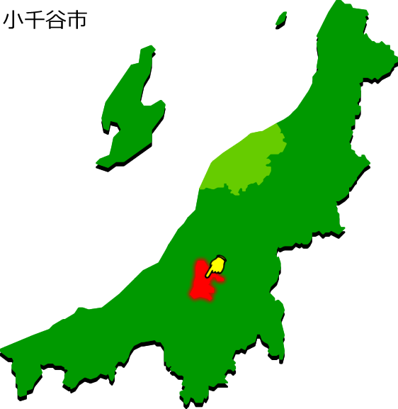 小千谷市の場所を示す画像1